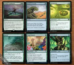 Set of 6 Green Mana Ramp & Fetch Cards *NM* (Magic MTG) Wild Rampant Growth - Image 1