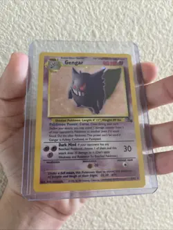 Pokemon TCG Gengar Fossil Holo Card 5/62 Unlimited Rare - Image 1