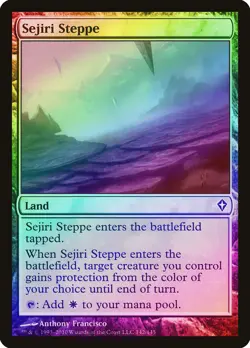 Sejiri Steppe FOIL Worldwake PLD Land Common MAGIC GATHERING CARD ABUGames - Image 1