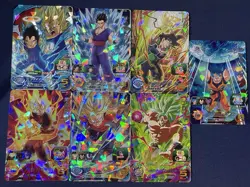 Lot of 7 Dragon Ball Heroes Holographic Cards Japan Bandai UR HR - Image 1