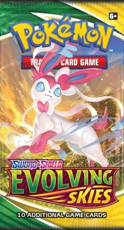 Pokemon Evolving Skies Booster Pack 10 Cards Pack New Sealed Official Pkmn TCG - Image 1