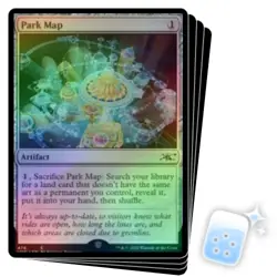 FOIL PARK MAP (GALAXY FOIL) X4 Unfinity Magic MTG MINT CARD - Image 1