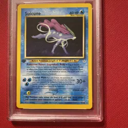 Pokemon TCG Suicune Neo Revelation 1st Edition Rare Card 27/64 - Image 3