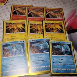 3× Moltres Zapdos Articuno Card Lot Cosmos Holo Promos Legendary Pokemon TCG NM - Image 1
