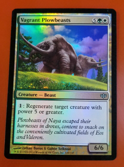 1x Vagrant Plowbeasts | FOIL | Conflux | MTG Magic Cards - Image 1
