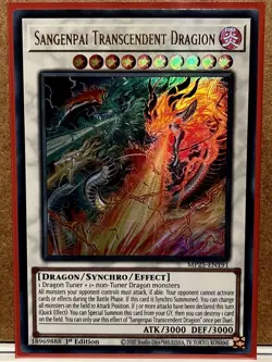Sangenpai Transcendent Dragion Ultra Rare 1st Edition Mint Card [MP25-EN191] - Image 1