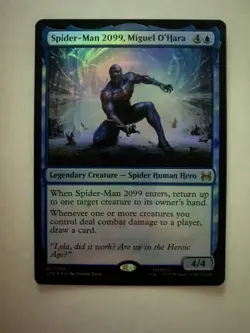 Spider-Man 2099, Miguel O'Hara (Foil) 0008 (M) MTG Marvel's Spider-Man (SPE) - Image 3