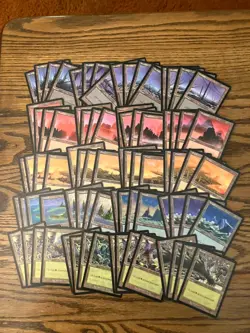 Urza’s Saga Basic Land Lot x80 Magic the Gathering Urzas Saga Land 4xEach Art LP - Image 1