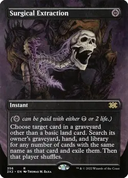 Surgical Extraction - Foil Extended Art 2X2 LP MTG - Image 1