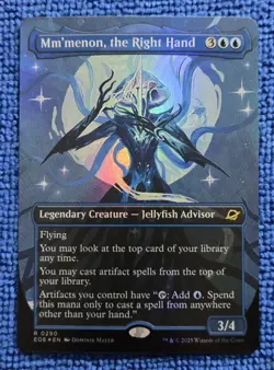 MTG 1x Mm'menon, the Right Hand (Borderless) Edge of Eternities Foil - Image 1