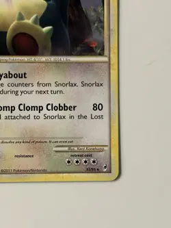 Snorlax 33/95 Call of Legends Regular Pokemon Card TCG NM-LP - Image 2