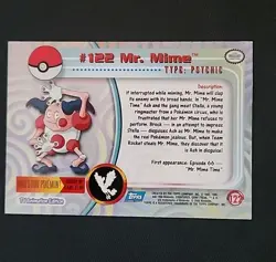 2000 Topps Pokemon TV Animation Edition Series 3 Mr. Mime #122 - Image 2