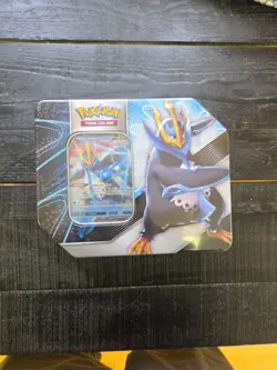 Pokemon TCG Tin V Strikers Empoleon V 5 Packs Factory Sealed Ready To Ship - Image 1