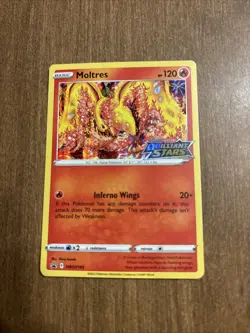 Pokemon TCG Moltres Pre-release Black Star Promo SWSH185 - Image 1