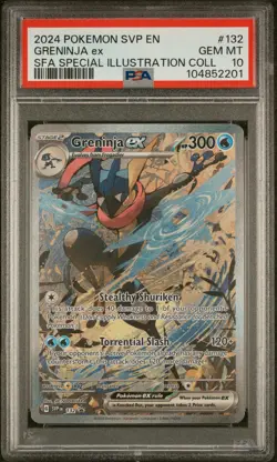 2024 POKEMON SVP PROMO SPECIAL ILLUSTRATION COLLECTION #132 GRENINJA EX PSA 10 - Image 1