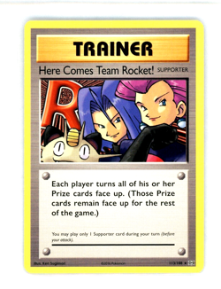 Pokemon TCG XY Evolutions Here Comes Team Rocket! 113/108 Secret Rare - Image 1