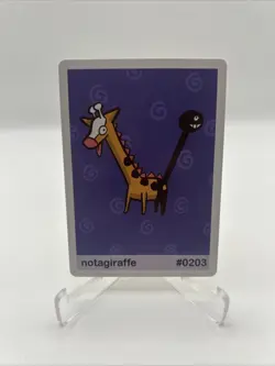 #0203 Notagiraffe Girafarig Pookiemoot Derpy Custom Art Set Johto Gen 2 Pokemon - Image 1