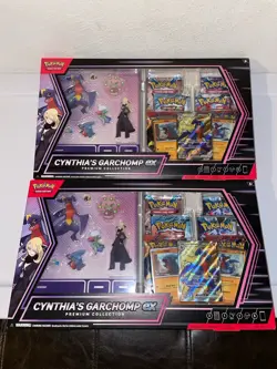 Pokemon TCG: Cynthia's Garchomp ex Premium Collection Lot of 2x - Image 1