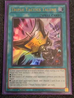 Yugioh Triple Tactics Talent RA01-EN063 Ultra Rare 1st Edition Near Mint - Image 1