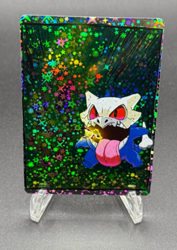 PokeDoodly Gengar Cubone Card - Full Art Holo Rare - Fan Art - Image 2