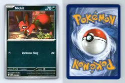 Nickit #089/132 Mega Evolution Reverse Holo Common Pokemon 2025 TCG Card - Image 1