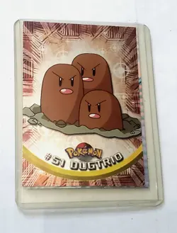Pokemon Topps TV Animation Card #51 Dugtrio - Image 1