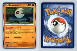 Lunatone #074/132 Mega Evolution Rare Holo Pokemon 2025 TCG Card - Image 1