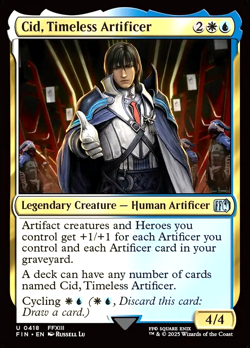 MTG Cid, Timeless Artificer 418 Foil Final Fantasy - Image 1