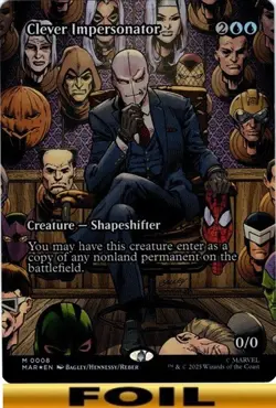 1x - Clever Impersonator - FOIL BORDERLESS #08 - Marvel Eternal-Legal - NM MTG - Image 1