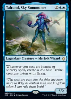 Talrand, Sky Summoner - Light Play MTG Commander 2019 - Image 1