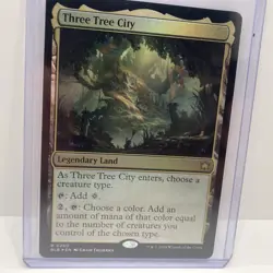 Three Tree City - MTG Bloomburrow - Rare #260- Foil- Near Mint - Image 1
