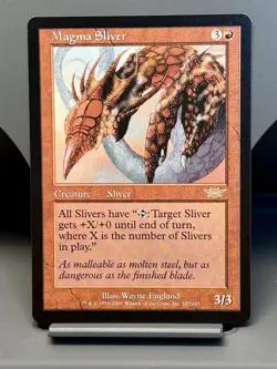 MAGMA SLIVER RARE Legions LGN Magic The Gathering MTG #107 Red NM - Image 1
