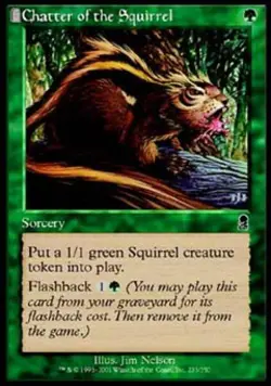 Chatter of the Squirrel - Medium Play MTG Odyssey - Image 1