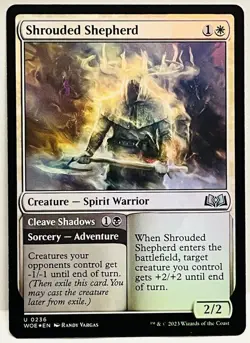 Shrouded Shepherd - Mtg: Wilds of Eldraine Regular Uncommon 236 - Image 1
