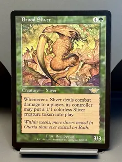 1x MTG Magic The Gathering BROOD SLIVER Legions NM RARE Green - Image 1
