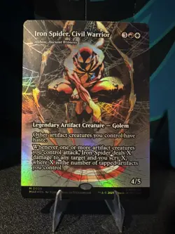 Iron Spider Civil Warrior Borderless Foil (0023) MTG Marvel Universe - Image 1
