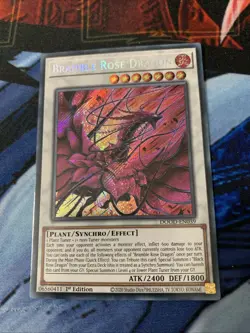 Yugioh Bramble Rose Dragon DOOD-EN039 Secret Rare 1st Ed Near Mint - Image 3