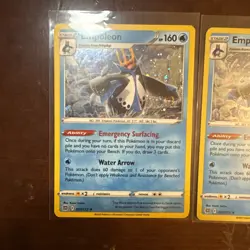 Empoleon 037/172 Brilliant Stars Cosmos Holo Rare Pokemon Card NM x3 - Image 2