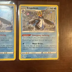 Empoleon 037/172 Brilliant Stars Cosmos Holo Rare Pokemon Card NM x3 - Image 4