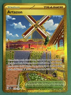 Pokemon Card - Artazon - Gold Hyper Rare (229/197) Obsidian Flames NM - Image 1