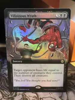 Villainous Wrath #259 FOIL EXTENDED NM/M MTG Spiderman Magic Card - Image 1