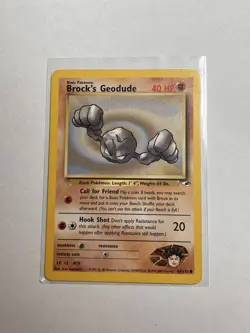 Brock’s Geodude 66/132 2000 Gym Heroes Set Unlimited WOTC Pokemon Cards NM - Image 1