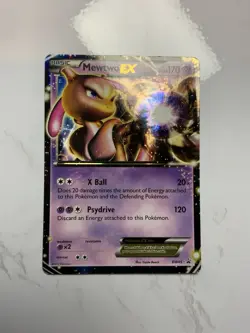Pokemon TCG Mewtwo EX BW45 Holo Black White Promo Card 2013 - Image 1