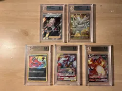 BGS 9 & 9.5 Graded Pokemon Card Lot - Full Art - Charizard - Secret Rare - Image 1