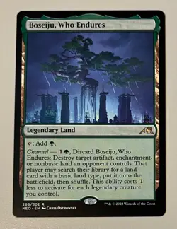 x1 Boseiju, Who Endures - M/NM - English - Kamigawa: Neon Dynasty (NEO) - MTG - Image 1