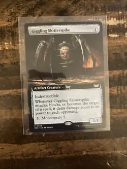 Giggling Skitterspike Extended Art Commander: Duskmourn: House of Horror Nonfoil - Image 1