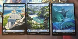 X3 Island (full Art) (297 298 299) M/NM Magic: The Gathering MTG Final Fantasy - Image 1