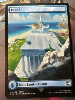 X3 Island (full Art) (297 298 299) M/NM Magic: The Gathering MTG Final Fantasy - Image 2