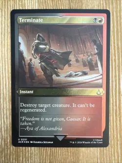 Terminate - Foil Etched - Universes Beyond: Assassin's Creed ACR - NM - MTG - Image 1