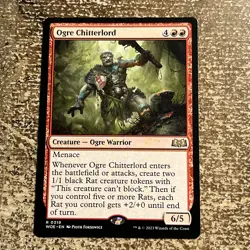 OGRE CHITTERLORD mtg Wilds of Eldraine Rare 319 - Image 1